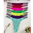thumbnail image 3 of Bragas Sexy Sin Costuras Para Mujeres Letras De Lujo Diamantes No . 1 Ropa Interior De Imitación Tangas Diseño De Marca Confort Satén Íntima.toppangjing, 3 of 4