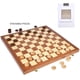 thumbnail image 4 of Set de juego VAMSLOVE Checkers plegable de madera de 38 cm con almacenamiento, 4 of 7