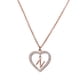 thumbnail image 2 of Collar de Mujer Corazón con Inciales LuckyLy, Modelo Adina rosa UNITALLA, 2 of 6