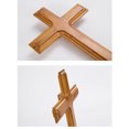 thumbnail image 4 of Cruz de madera maciza para colgar en la pared, tamaño 18*3*26CM, pedido mínimo de 3 piezas, 4 of 8
