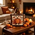 thumbnail image 6 of Twfbrm Halloween Fall Tote Bag for Women, Autumn Waterproof Shoulder Bag with Pumpkin and Maple Leaf Print Design, Autumn Decorative Lightweight Handbag for Shopping, Outdoors, Thanksgiving Decor, 6 of 6