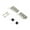 Nickel, variant on Cold Rolled Steels Corner Codes L Shape Corner Bracket Cabinets Door Hinge Concealed Upper Lower Hinge Fastener Enduring