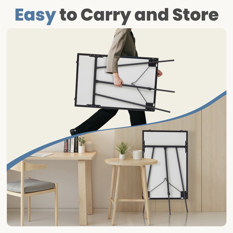 Gianna 36 x 24 Inches Magnetic White Board Dry Erase, Porbable Boards Height Adjustable, Dry Erase Board with Stand for School, Office and Home, Silver Aluminium Frame, Black