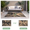 thumbnail image 2 of Alfombra para Exterior Sarben 122x183 cm Impermeable Reversible Negra, 2 of 9
