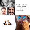 thumbnail image 3 of Men Beard Styling Wheels, Plastic Decoration Handlebar Mustache Training Wheels  For Male For Shaping Tool, 3 of 8