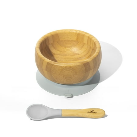 Baby Bowl   Spoon | Bamboo & Silicone