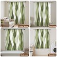 thumbnail image 5 of Sage Green Stripes Sheer Curtains 72 Inch Length, Light Filtering Voile Curtain Panel, Retro Farmhouse Abstract Ripple Rod Pocket Drapes Window Treatments for Living Room Bedroom 52"x72", 5 of 9