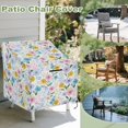 thumbnail image 3 of Renewold Outdoor Patio Chair Covers Lounge Deep Seat Covers Waterproof Funiture Covering for Swivel, Adirondack, Rocking Chairs, 29"W x 33"D x 36"H, Cute Floral Colorful, 3 of 7