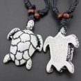 thumbnail image 3 of 3D Sea Turtle Faux Bone Necklace - Surfing-Inspired Jewelry for Men Women, Hawaiian Style Accessory, 3 of 6
