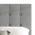 thumbnail image 6 of Home Design Ida Twin Upholstered Transitional Adjustable Headboard With Button Tufted For Adult, Grey, 6 of 8