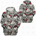 thumbnail image 4 of Hello Kitty Chandails à Capuchon Imprimés pour Femmes, Chandails en Molleton à Capuche pour Femmes, Chandails à Capuchon Harajuku pour Femmes, Chandail à Capuchon à Manches Longues pour Femmes, Pullovers pour Dames, HOEMLIN, 4 of 6