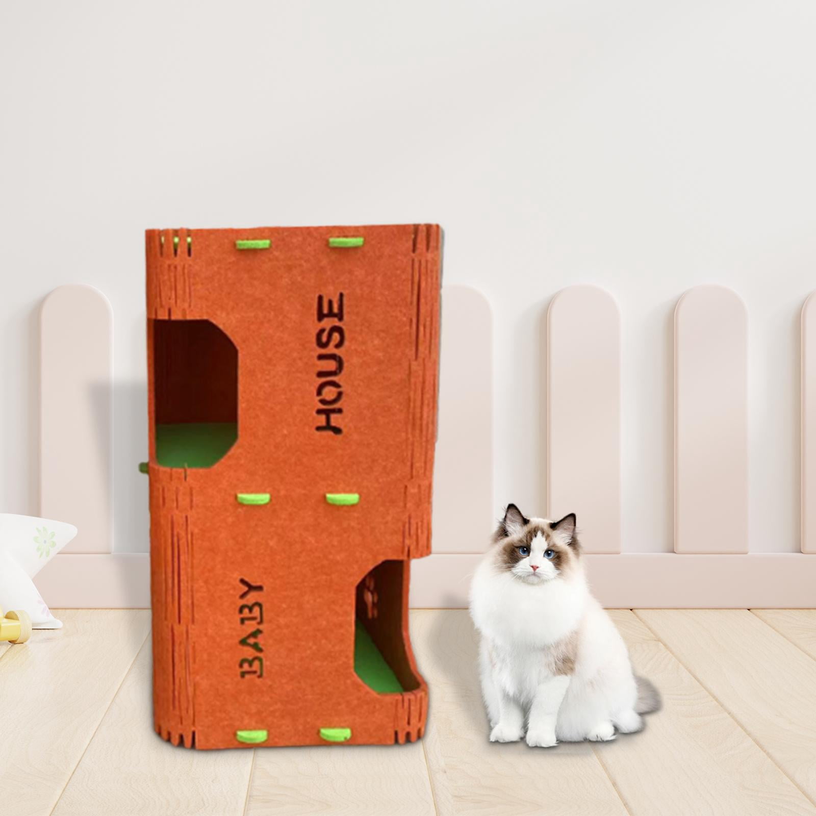 balikha Cat Tree, Cat House, Pet Supplies, Scratch-resistant, for Indoor Use, for Cats, for Sleeping And Playing, Scratching Post, Enclosed Climbing Cave Height 60 cm