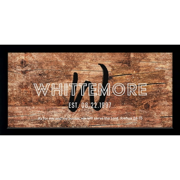 Family Name | Personalized Print, Wall Decor - Rustic