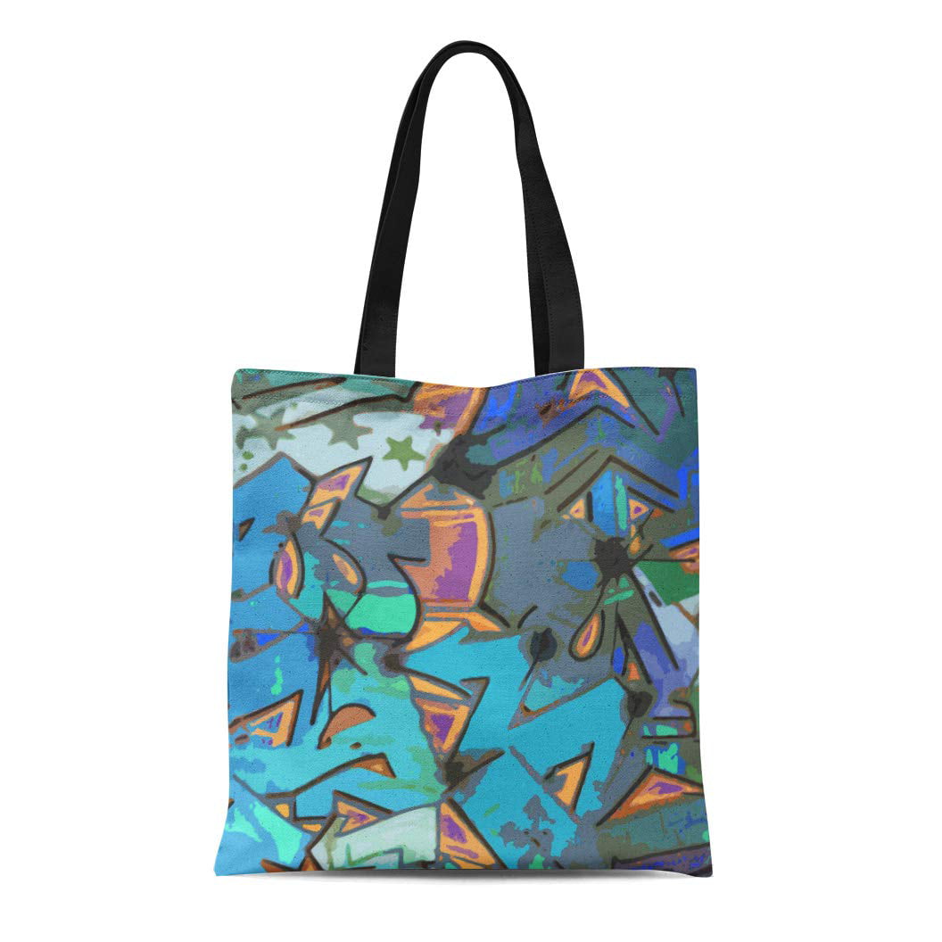 Handbags for Women Abstract Graffiti Colorful Street Art Tote Shoulder Bag Satchel for Ladies Girls