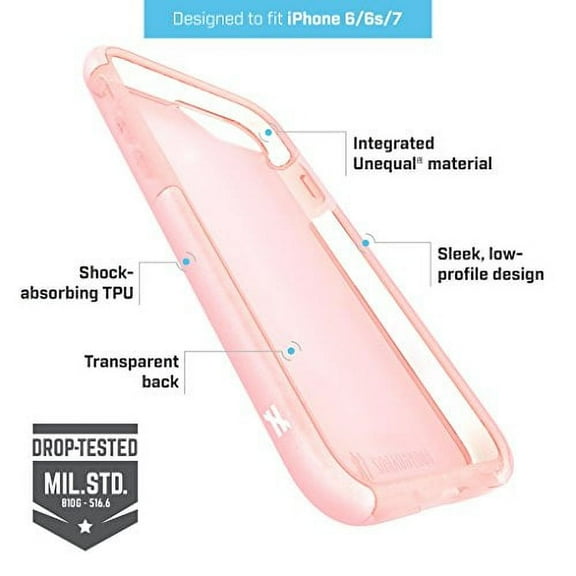BodyGuardz iPhone 7 Ace Pro TPU Case, Pink
