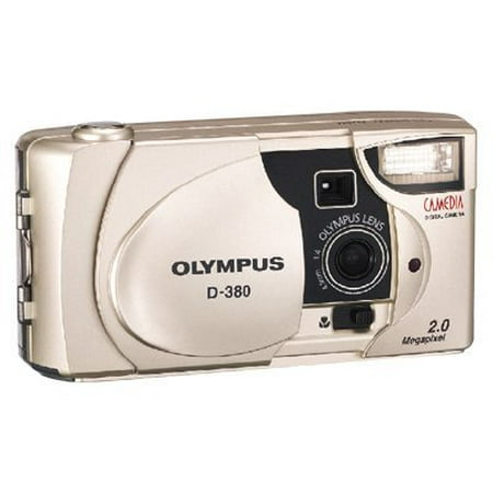 Olympus CAMEDIA D-380 - Digital camera - compact - 2.0 MP - black, metallic silver