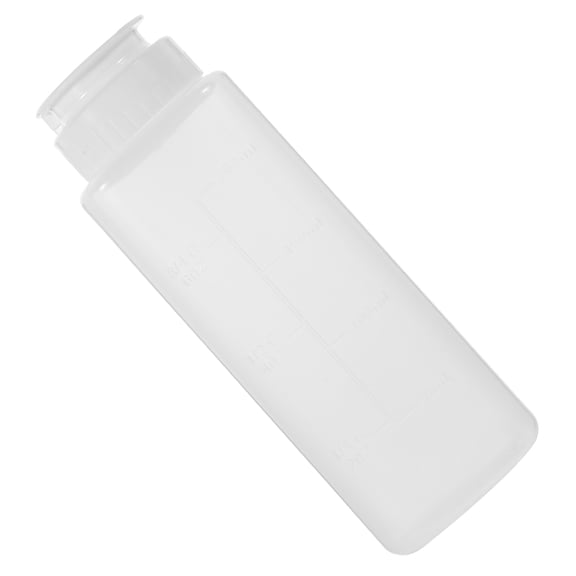 LEORX Leak Proof Transparent Condiment Squeeze Bottle for Oil Vinegar and Sauce