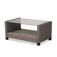 thumbnail image 3 of Baxton Studio Darian Modern and Contemporary Grey Fabric Upholstered and Grey Synthetic Rattan 4-Piece Patio Set, 3 of 7