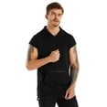 thumbnail image 3 of Yidarton Men's Gym Tank Tops T-Shirt Sports Muscle Vest Sleeveless Fitness Hoodies with Pockets, 3 of 7