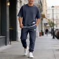 thumbnail image 1 of Men's Suits for Everyday Wear Knit Casual Modern Semi Formal Comfortable Stitching Design for Daily Style, 1 of 5
