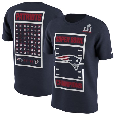 Super Bowl Tankard - New England Patriots Nike Super Bowl LI Champions Celebration Roster T-Shirt - Navy