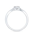 thumbnail image 3 of Rosec Jewels Princess Cut Diamond Promise Ring for Women - EF-VS Grade Certified Lab Grown Diamond, 18K White Gold, US 9.50, 3 of 9