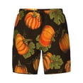 thumbnail image 4 of Lsque Mens Swim Trunks Orange Pumpkin Pattern - Bathing Suit Compression Liner - Beach Swim Shorts Swimwear - (S-3XL) - Stretch Quick Dry -Small, 4 of 9