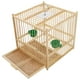 thumbnail image 3 of 1 juego de jaula de bambú para loros con gancho para colgar, para uso en interiores y exteriores., 3 of 7