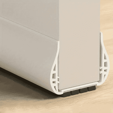Kaskawise Silicone 2.6 in x 1.2 in x 1.2 in Weather Stripping for Door, White
