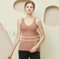 thumbnail image 4 of Guardurnaity Chaleco térmico para mujer, ropa interior acolchada para clima frío de terciopelo cálido para invierno para mujer, ropa interior Ropa interior Caqui, 4 of 6