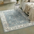 thumbnail image 4 of Luxe Weavers Oriental Floral Modern Farmhouse Blue 8x10 Area Rug for Living Rooms, 4 of 9