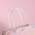 thumbnail image 2 of Bolsa de regalo romántica con flores rosas, bolsa de regalo con forma de castillo y corona, bolso de mano con flores, regalo, interior espacioso, uso versátil, 2 of 6