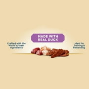 Golden Rewards Adult Dry Dog Jerky Cut Treats with Real Duck, 36 oz Bag