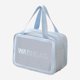 thumbnail image 2 of Fiudx Bolsa Grande para Cosméticos, Pvc, Transparente, Organizador de Viaje, Ideal para Artículos de Tocador, Cosméticos o Artículos Esenciales de Uso Diario, Asa Portátil, 35 X 25 X 12 Cm., 2 of 6