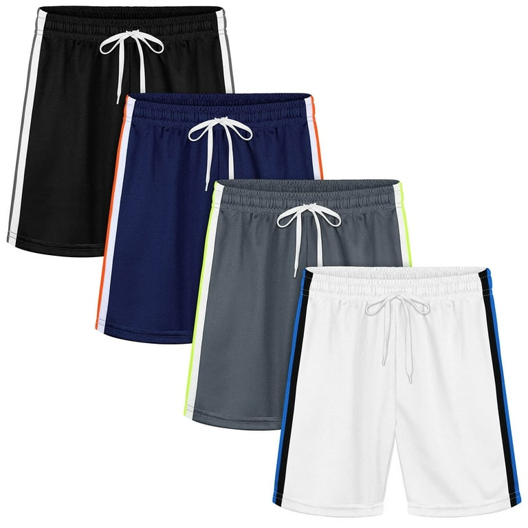 Resinta 4 Pack Toddler Boy Mesh Active Shorts Quick Dry Athletic Performance Basketball Shorts Walmart