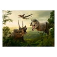 thumbnail image 2 of Tiptophomedecor Peel and Stick Fiction Wallpaper Wall Mural - Dinosaur Square - Removable Wall Decals, 2 of 3