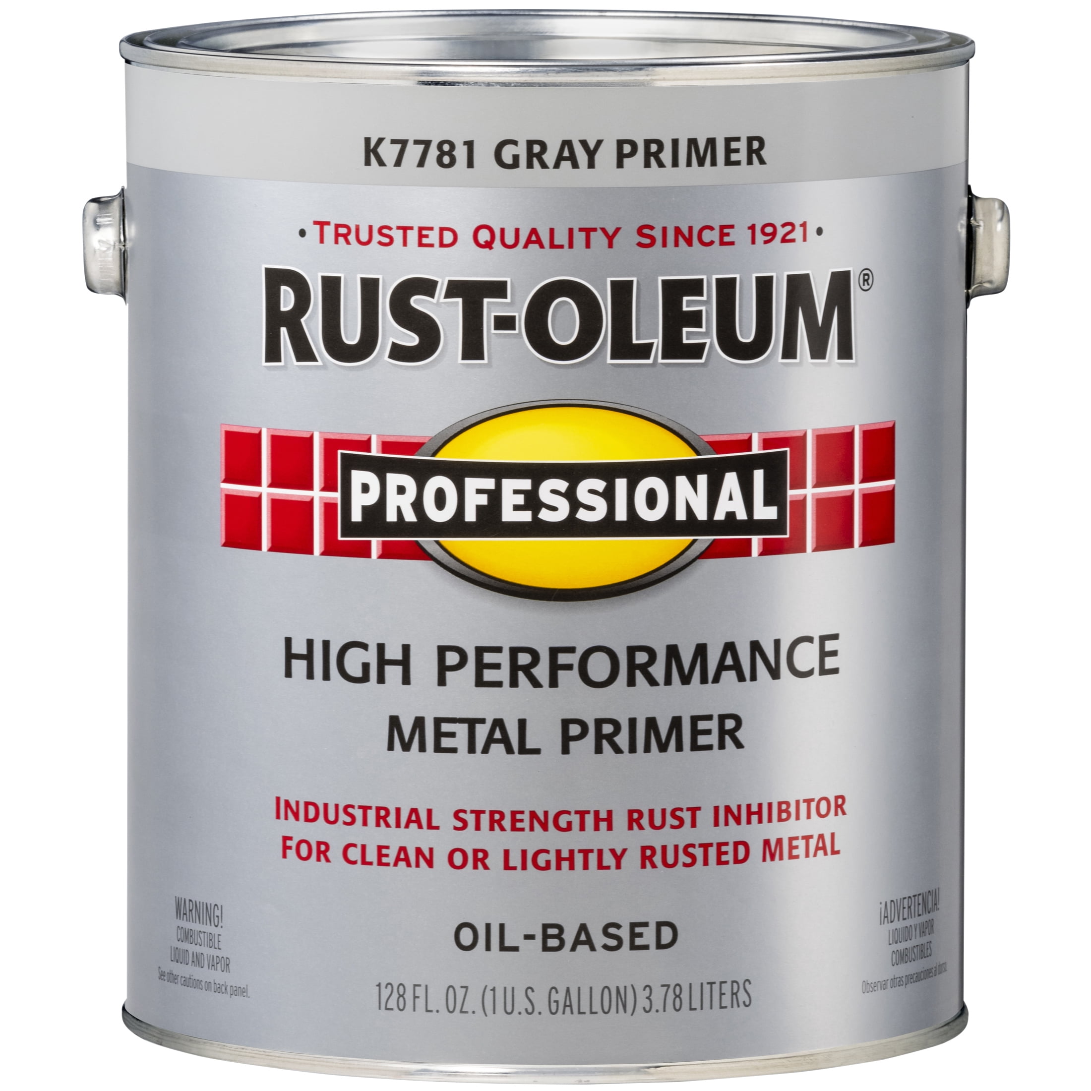 2 Pack, Gray Primer (400 Voc), Rust-Oleum Professional High Performance Flat Protective Enamel- Gallon
