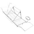thumbnail image 1 of Stainless Bathtub Tray Over the Tub Racks Retractable Shower Organizer with Extending Sides for Holding Wine and Towels, 1 of 6