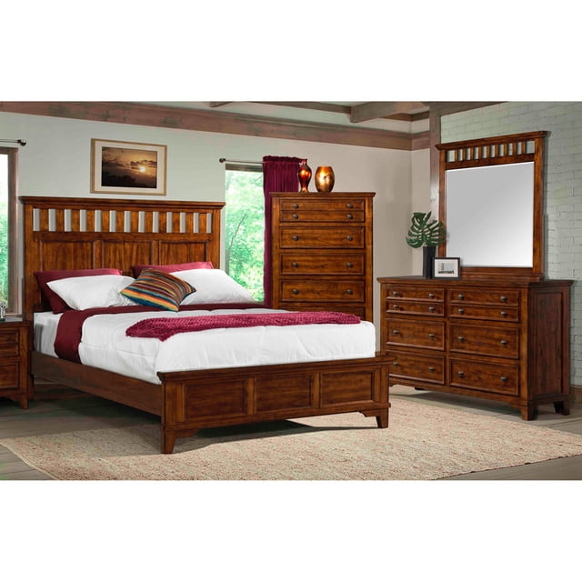 Cambridge Houston 5-Piece Bedroom Suite: Queen Bed, Dresser, Chest ...
