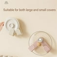 thumbnail image 5 of Command Hooks - Qyaukm Suction Cup Pot Lid Holder, Adjustable Rotating Wall Mount Organizer Rack for Pan Lids Cutting Boards, No Drill Adhesive, Pink, 1 Hook, 5 of 8