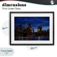 thumbnail image 4 of Stupell Industries Rustic Lodge Brooklyn Bridge at Night Black Framed Print Under Glass, 20 x 14, by Tim West, 4 of 8