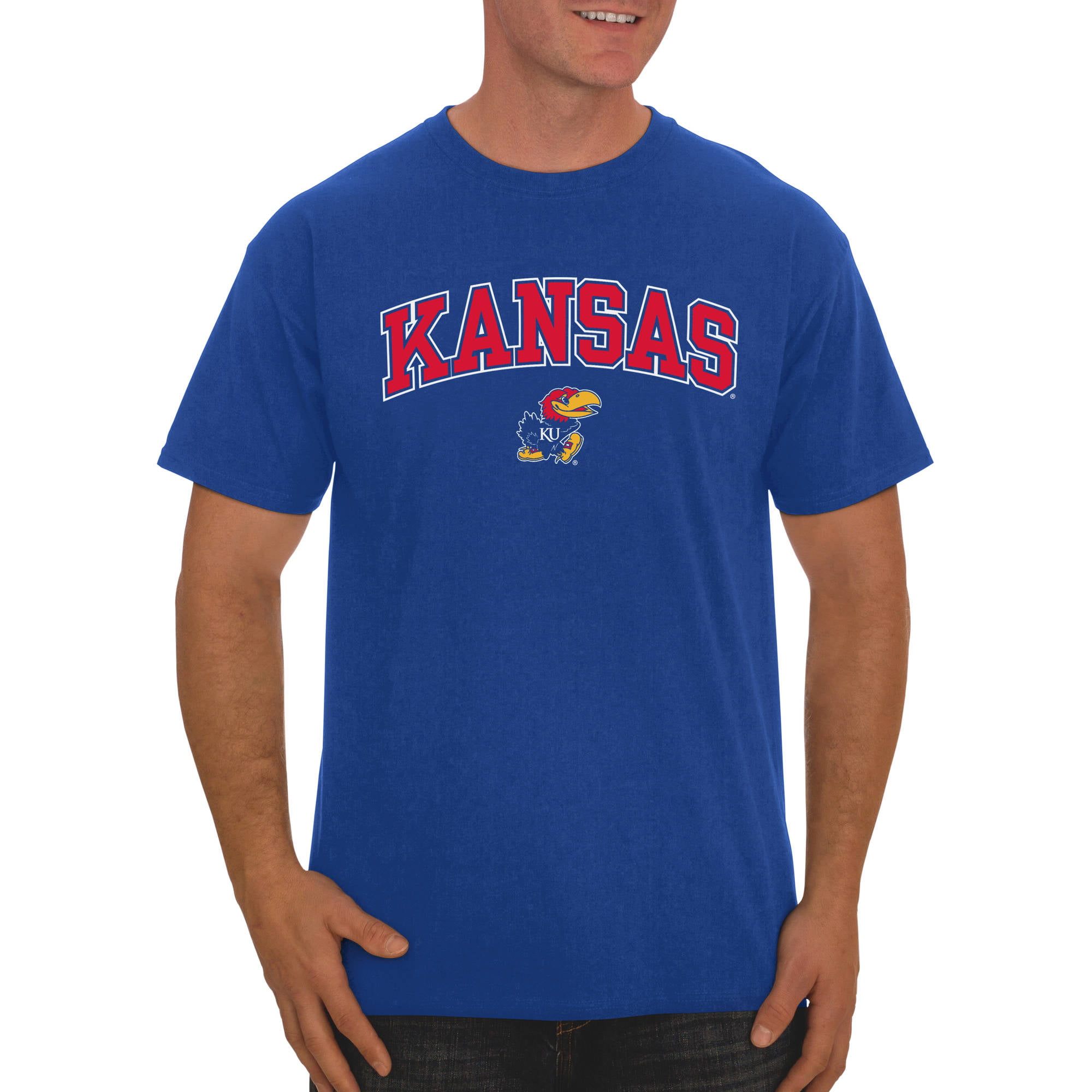 Derivation Hover overalt Russell NCAA Kansas Jayhawks, Big Men's Classic Cotton T-Shirt - Walmart.com
