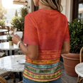 thumbnail image 6 of Stralyhd Cotton Linen Womens Tops Short Sleeve Button Down Shirt 2026 Summer V Neck Top Casual Dressy Loose Henley Blouses Wine L, 6 of 8