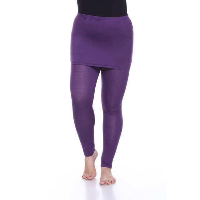 White Mark Leggings Jupe Décontractée Extensible Douce pour Femmes