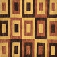 thumbnail image 1 of Ahgly Company Indoor Square Abstract Brown Modern Area Rugs, 8' Square, 1 of 4