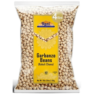 Rani Garbanzo Beans (Kabuli Chana) 64oz (4lbs) 1.81kg ~ All Natural | Vegan | Gluten Friendly | NON-GMO | Kosher | Indian Origin