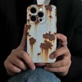 thumbnail image 2 of Rusty Metal Texture for iPhone Case, Vintage Aesthetic Rust Texture Case for Phone Cases, Creative Industrial Iron Inspired Shockproof TPU for iPhone 16/15/14/13/12/11 Promax(Hard Shell,for iPhone 16, 2 of 7