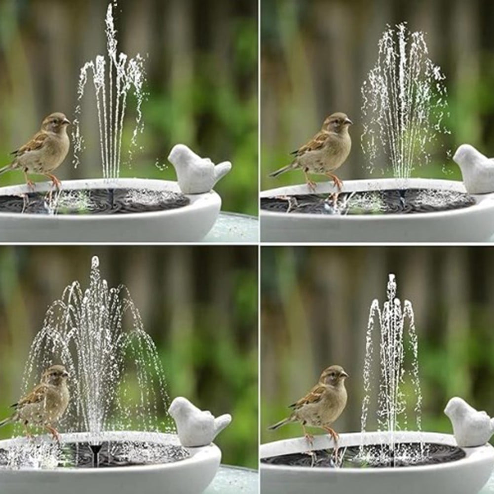 Outdoor Solar Split Fountain for Bird Bath and Small Pond Water Feature