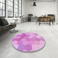 thumbnail image 4 of Ahgly Company Machine Washable Indoor Rectangle Transitional Violet Purple Area Rugs, 2' x 4', 4 of 7