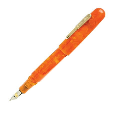 UPC: 0080333714133 | Conklin All American Fountain Pen Stub Nib Sunburst Orange (CK71413)
